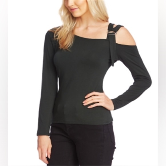 Vince Camuto Women's Long Sleeve
Asymmetrical Neckline Top Green
Size Medium - Picture 1 of 11